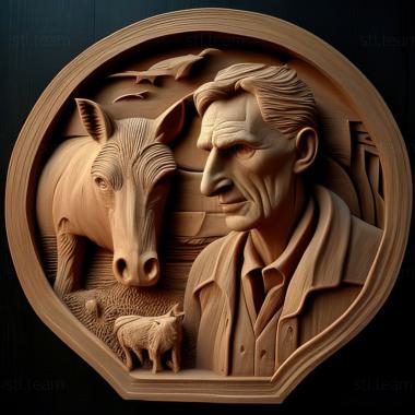 3D model Animal Farm George Orwell 1945 (STL)